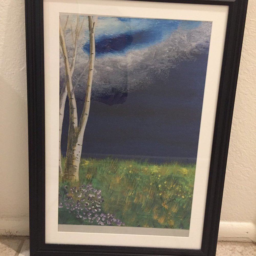 Custom Art - BIRCH IN THE MEADOW